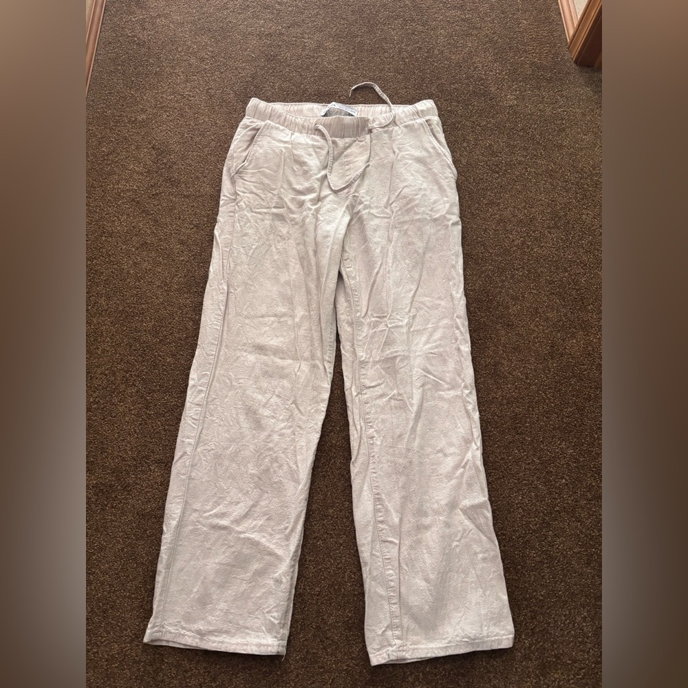 BERSHKA Linen blend pants